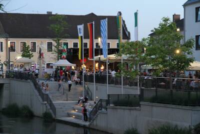 5. Manchinger Sommernacht 2023 Blick auf Paarterrasse