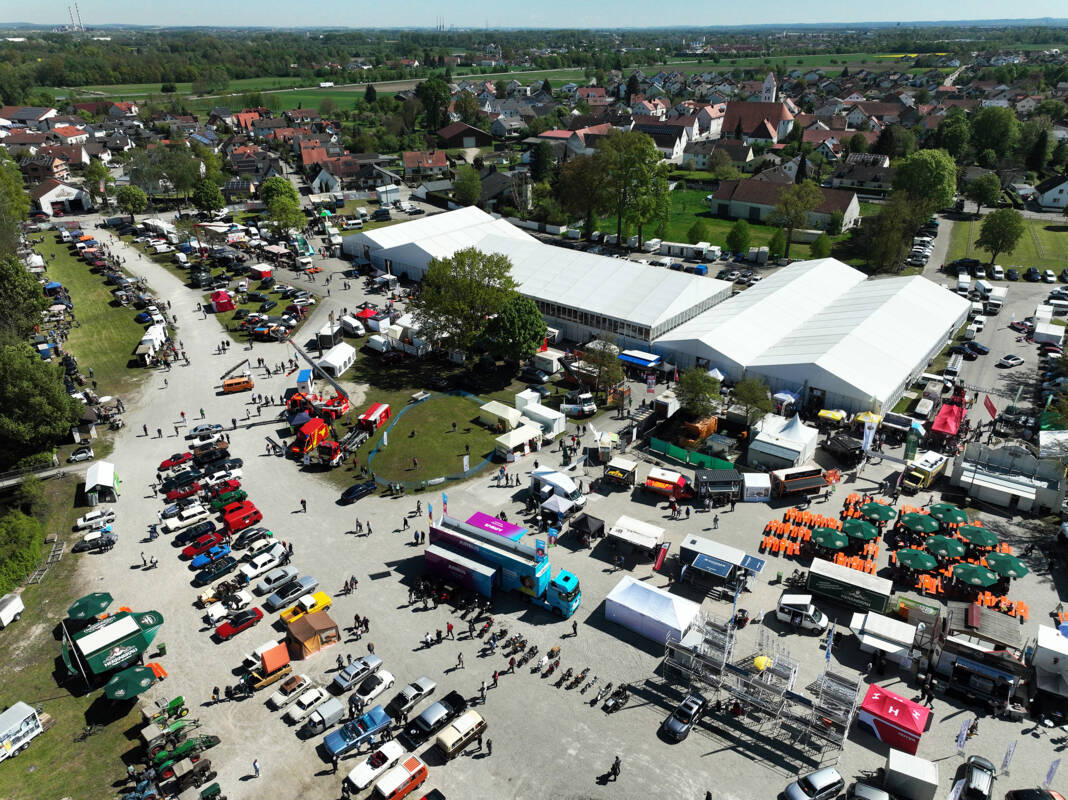 Gewerbemesse Manching 2024 Drohnenaufnahme
